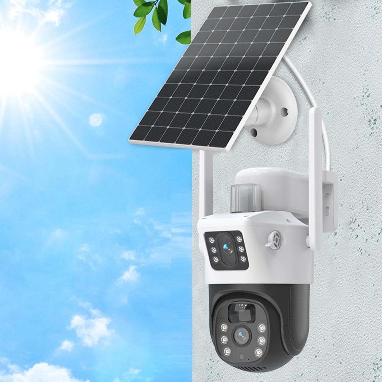 Zoom Guard: Cámara de Seguridad WiFi - ¡Compra 1, Llévate Painel solar! + Memoria ilimitada