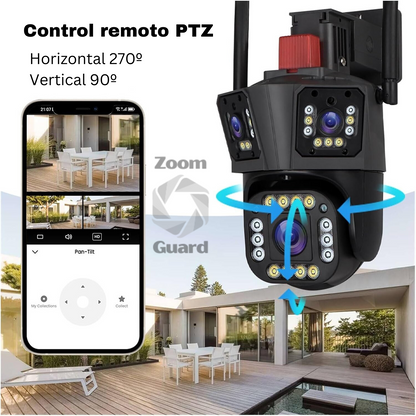 Zoom Guard: Cámara de Seguridad - kit 3x1 + Memoria ilimitada