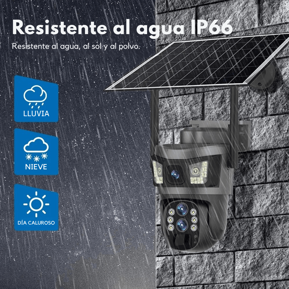 Solar Guard: Cámara de Seguridad - 2 en 1 + Memoria ilimitada