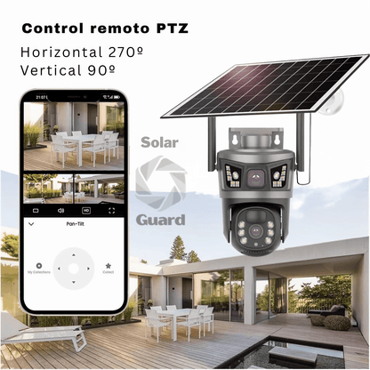 Solar Guard: Cámara de Seguridad - 2 en 1 + Memoria ilimitada