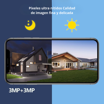 Zoom Guard: Cámara de Seguridad WiFi - ¡Compra 1, Llévate Painel solar! + Memoria ilimitada